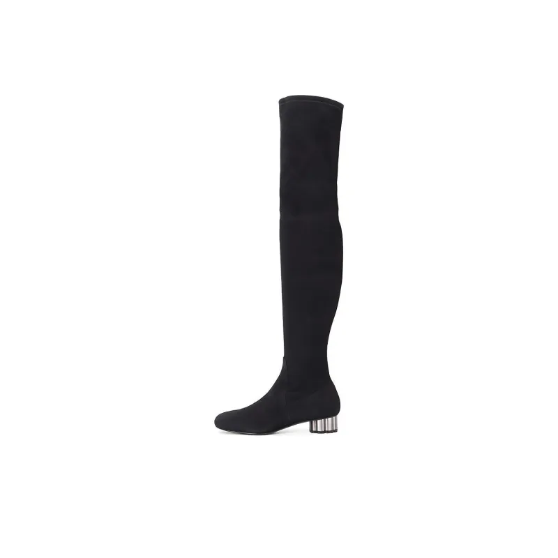 FERRAGAMO Brindisi Collection Knee high Boots Women's Black-0