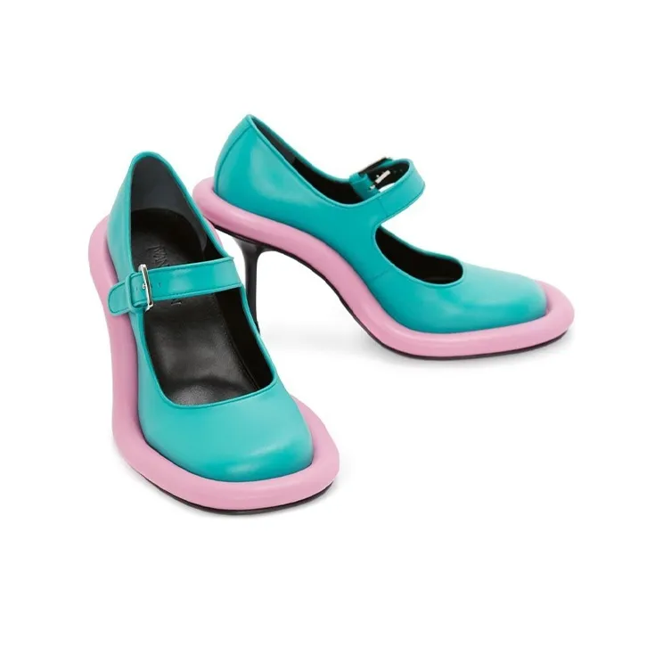 JW Anderson Bumper-Tube Slim Heel High Heels Women's Green-2
