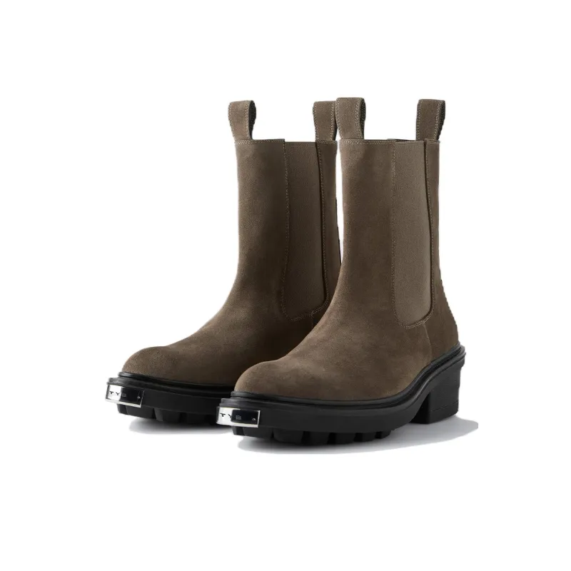 EYTYS Short Chelsea Boots Unisex Green-2
