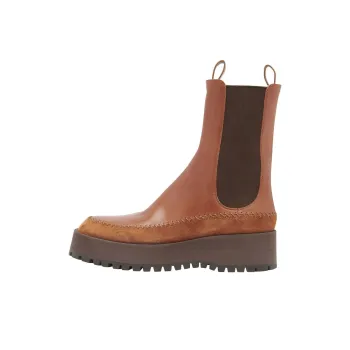 Ulla Johnson Jodie Whipstitch-trim Leather Chelsea Boots