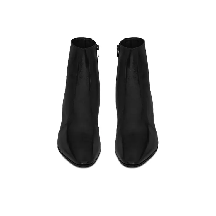 SAINT LAURENT Vassili Ankle Boots Men Black-3