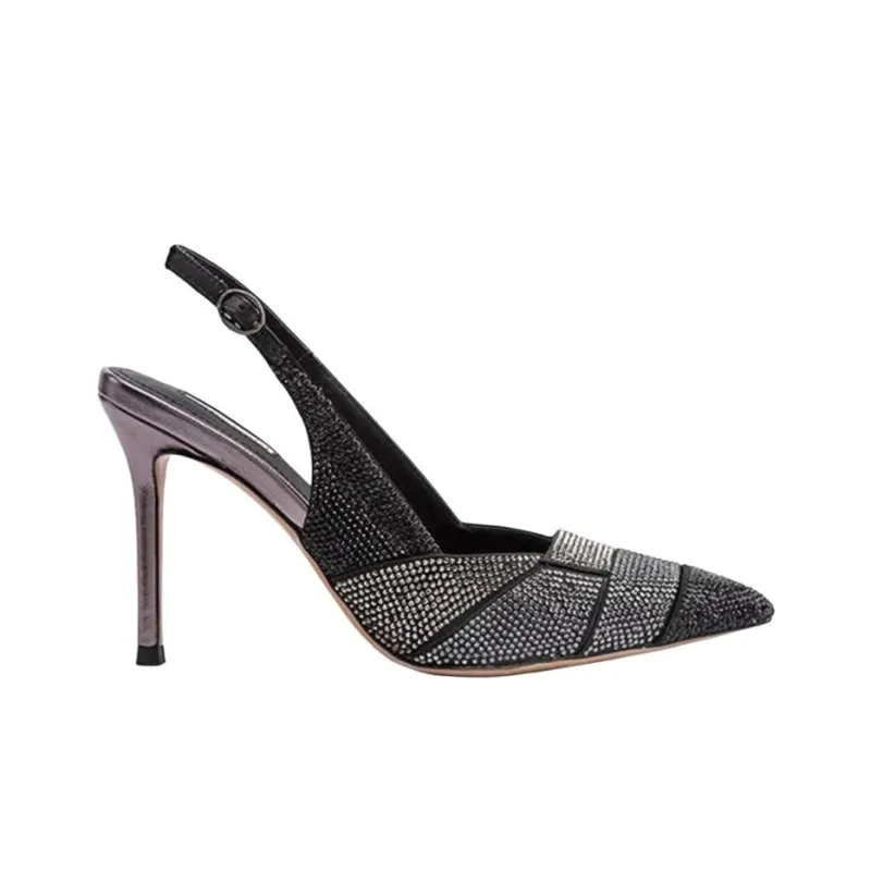 NICOLI Kyler Slim Heel High Heels 9.5cm Women's Black-1
