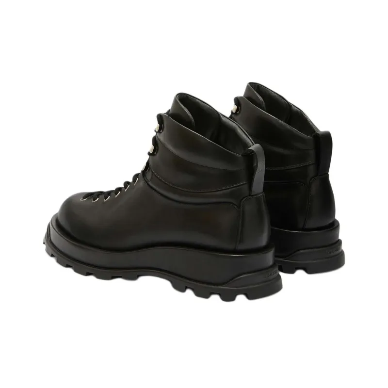 JIL SANDER Lace Up Ankle Boots-3