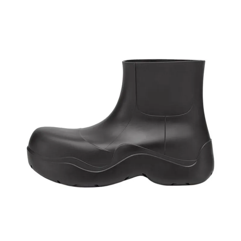 Bottega Veneta Puddle Rain Boots Ankle Boots Women's Black-0