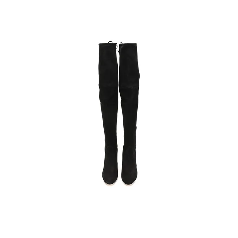 stuart weitzman 100mm Suede Thigh-high Boots-4
