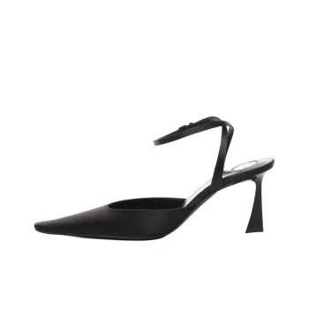 SAINT LAURENT Aimée Irregular Heel High Heels 7.5cm Women's Black
