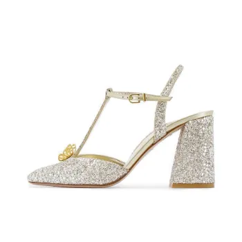 Sophia Webster Chunky Heel High Heels 8.5cm Women's Gold