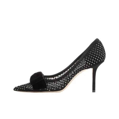 Jimmy Choo LOVE Slim Heel High Heels 8.5cm Women's Black