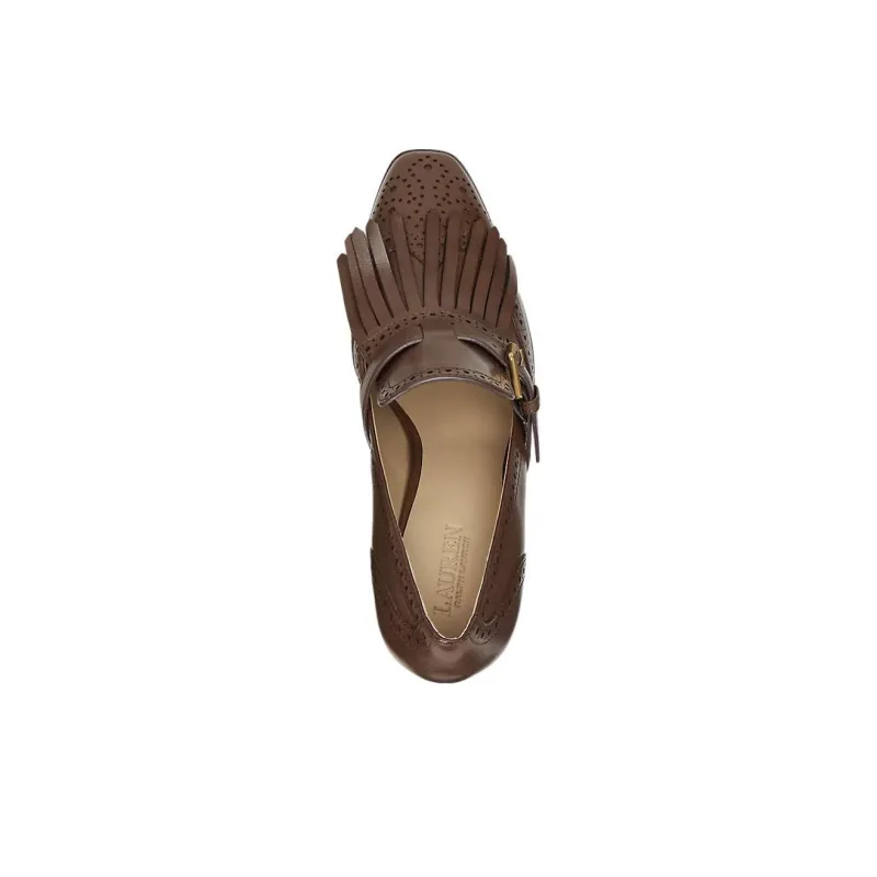LAUREN RALPH LAUREN Colleen Slim Heel High Heels 8.5cm Women's Brown-3