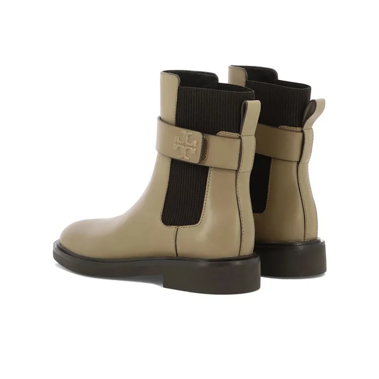 TORY BURCH Double T Leather Boots-3