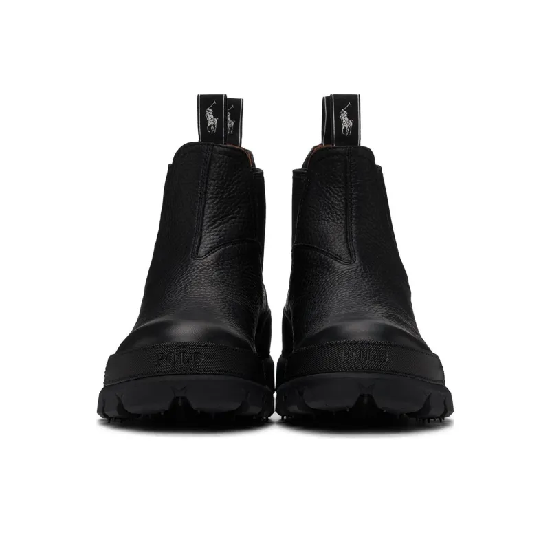 Polo Ralph Lauren Short Chelsea Boots Men's Black-2