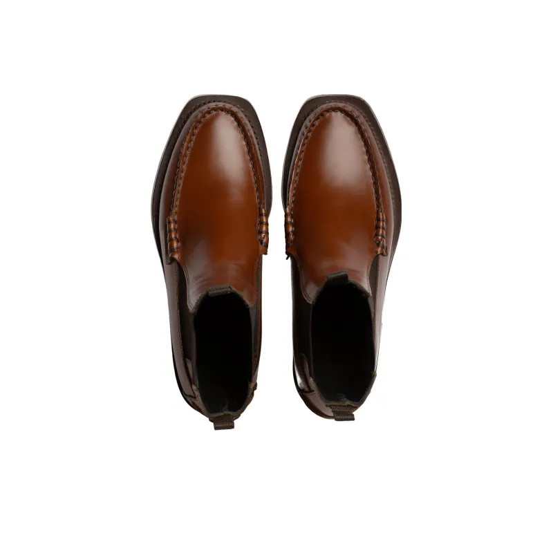 Hereu Alda Short Chelsea Boots Women's Brown-2