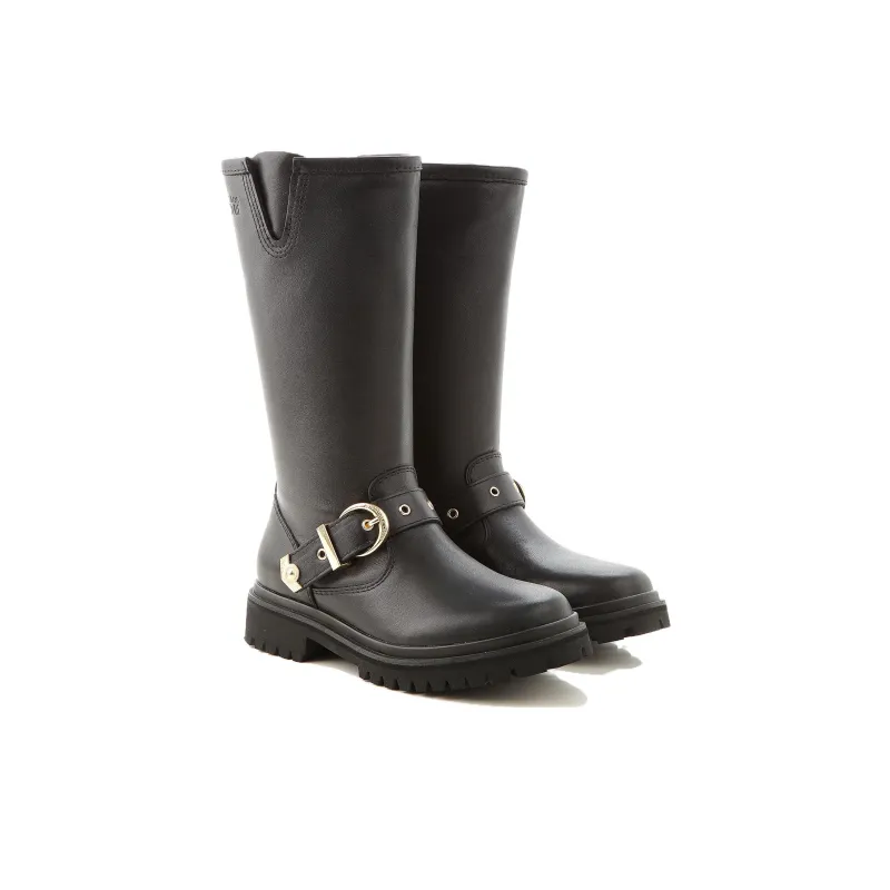 VERSACE JEANS Leather Rodeo Boots Black Women's-2