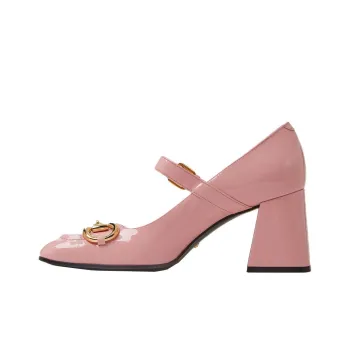 GUCCI Chunky Heel High Heels Women's Pink