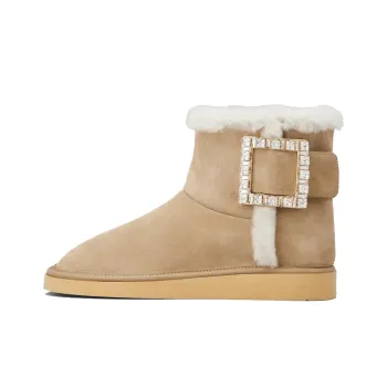 Roger Vivier Ankle Boots Women's Mid Top Brown