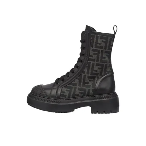 FENDI Women's FF Motif Domino Biker Boot 'Black'