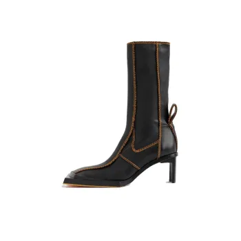 MIISTA Ankle Boots 6cm Women's Black Orange