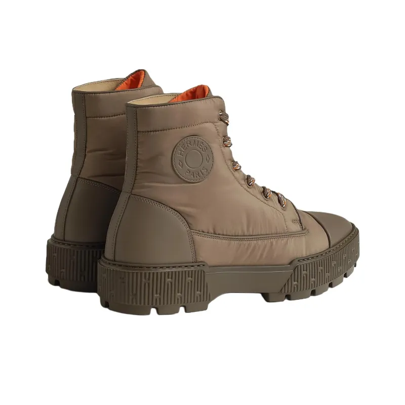HERMES Fresh Ankle Boots Men's Army Green-3