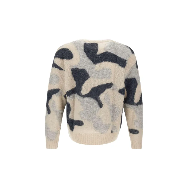 CLOSED Brushed Camouflage-jacquard Jumper-1