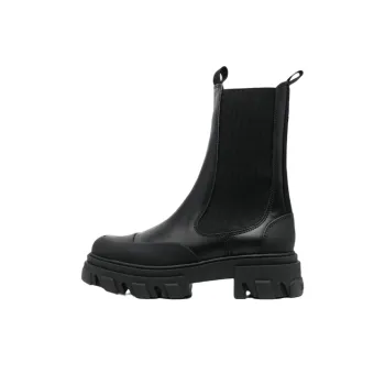 GANNI Cleated Faux-leather Chelsea Boots