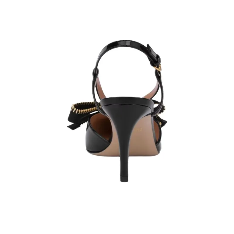 MOSCHINO Slim Heel High Heels 7.5cm Women's Black-4