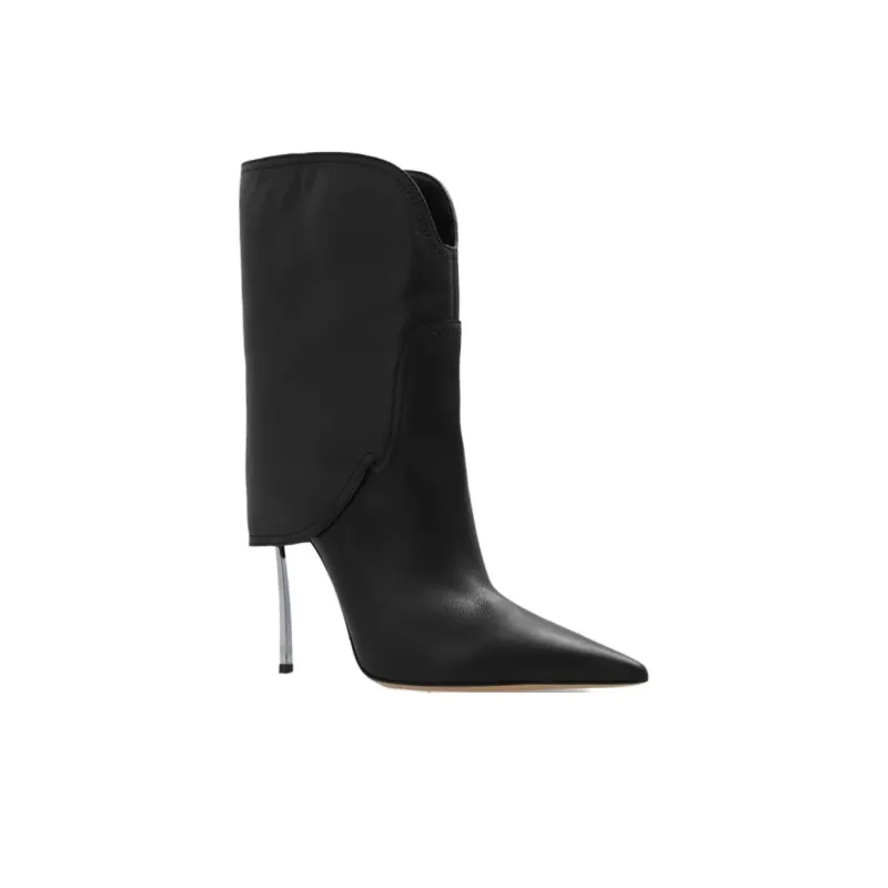 Casadei 100mm Leather Boots-2