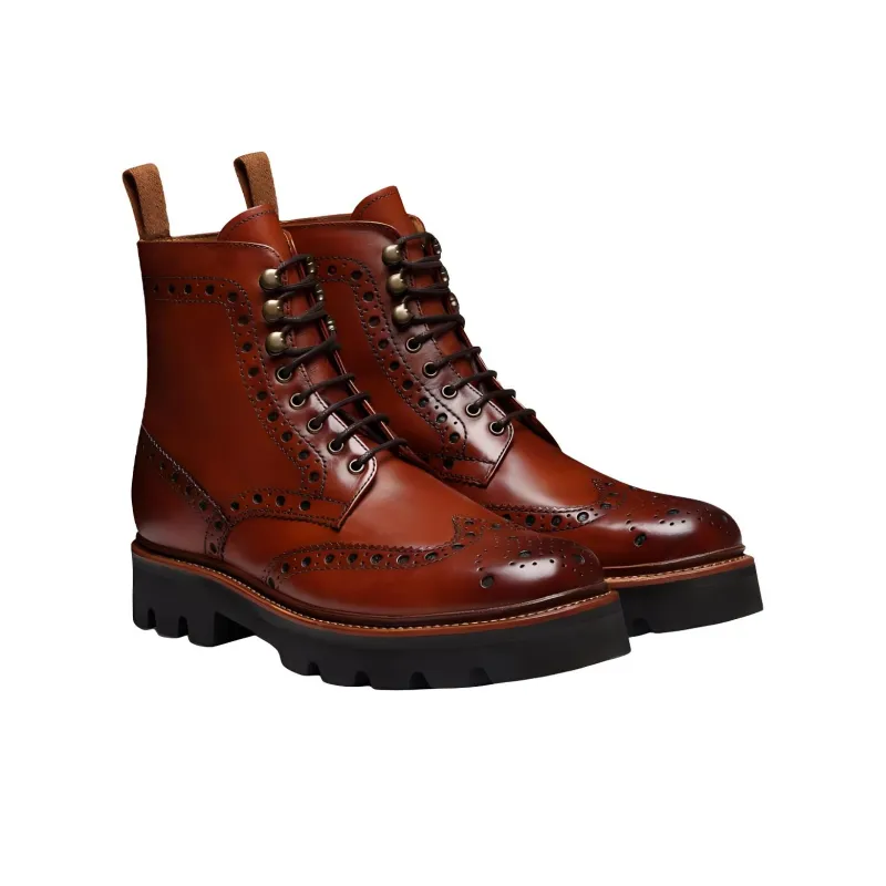 GRENSON FRED Ankle Boots Men's Brown-3