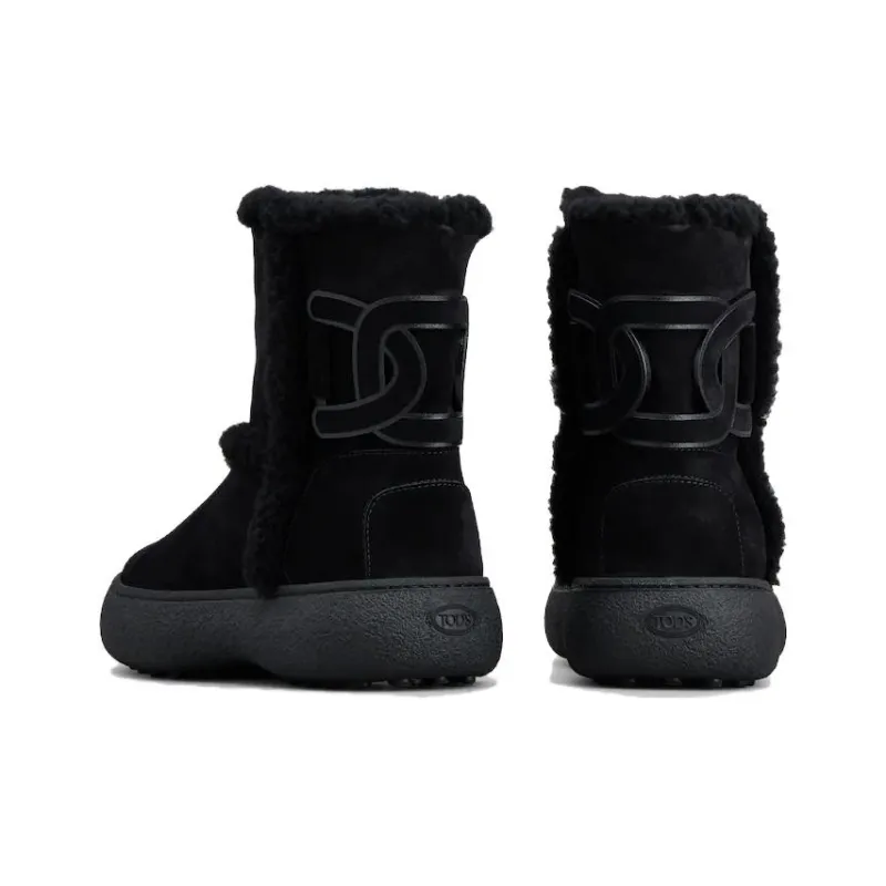 TOD'S Kate Logo Patch Ankle Boots Women's-3