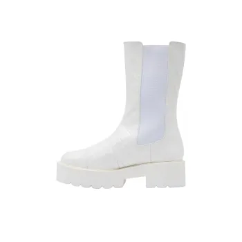 Stuart Weitzman/SW Presley Ultralift Short Chelsea Boots 5cm Women's White