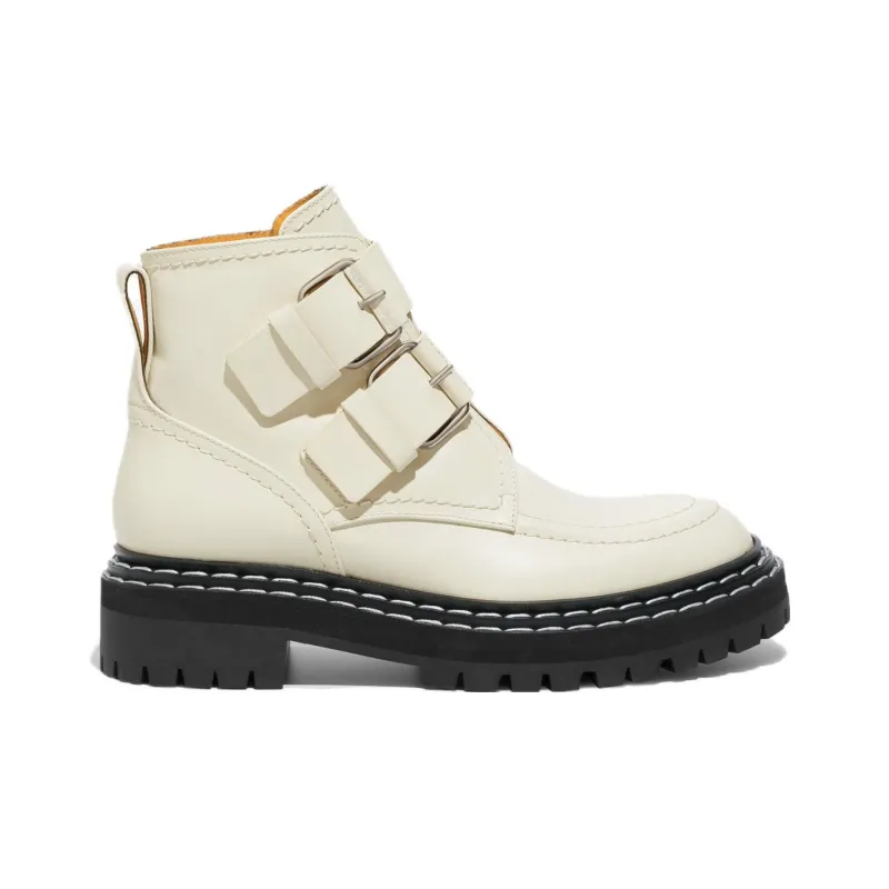 PROENZA SCHOULER Leather Buckle Boots-1