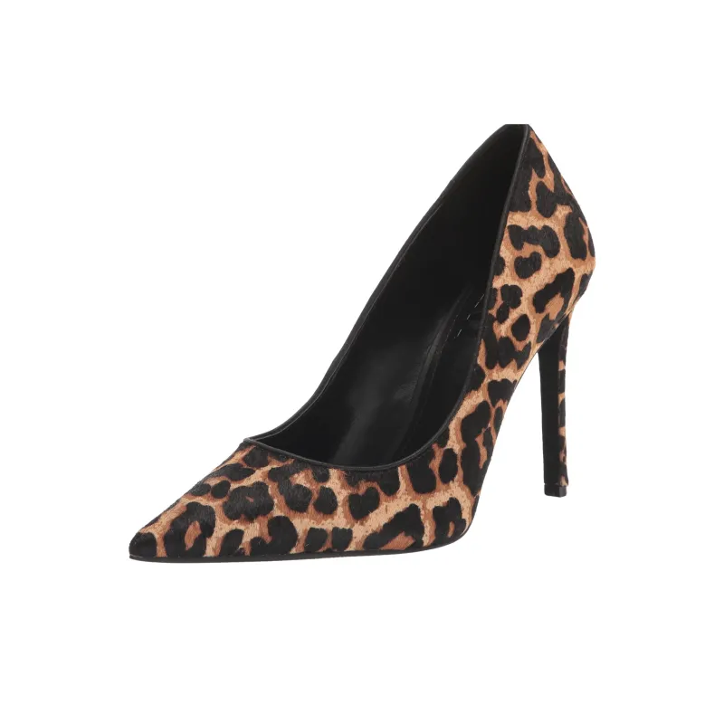 DKNY Slim Heel High Heels 8cm Women's Black Brown-2