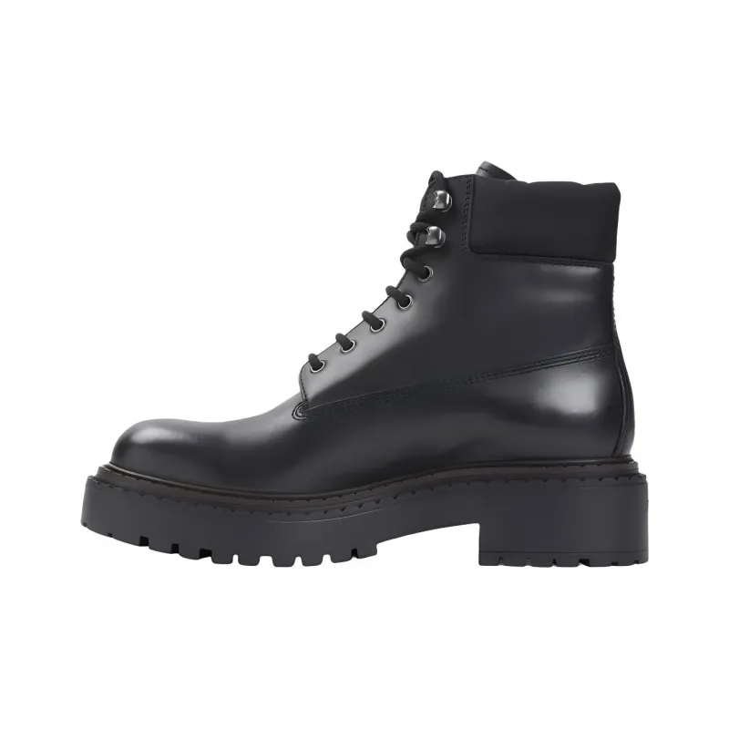 PRADA Round Toe Lace Up Boots-0