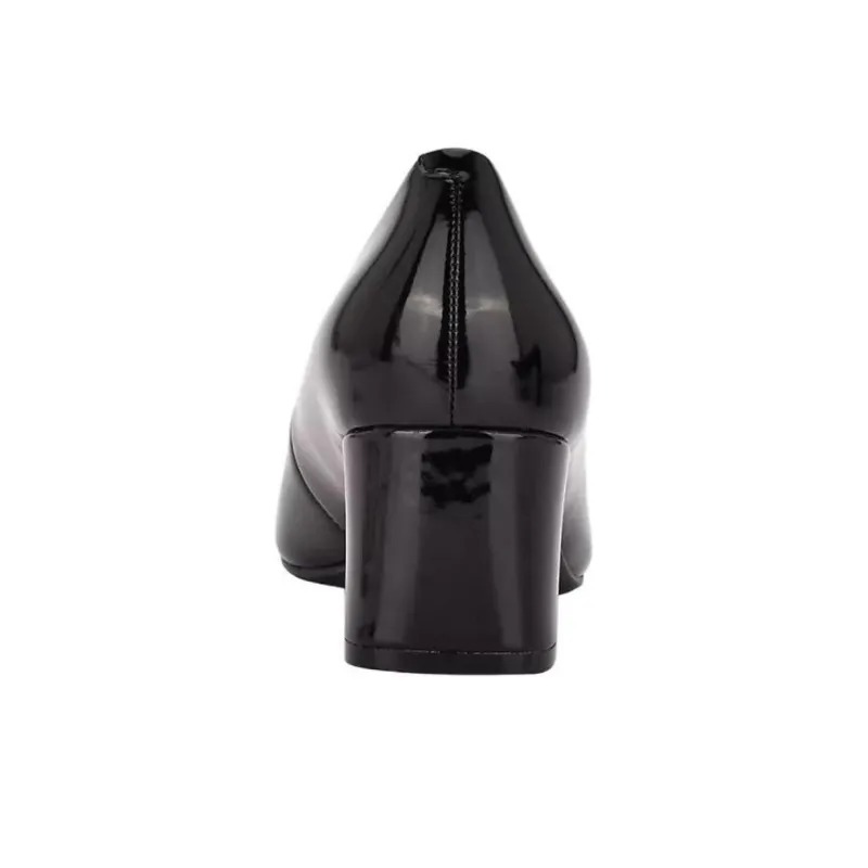 CALVIN KLEIN Atlanta Chunky Heel High Heels 7.2cm Women's Black-3