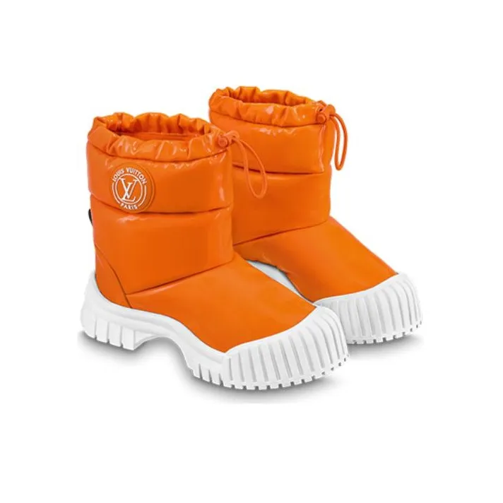 LOUIS VUITTON Ruby Ankle Boots Women's Orange-3