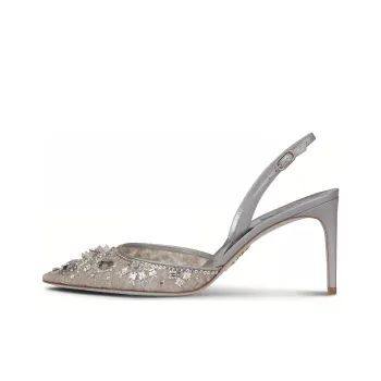 RENE CAOVILLA Aretha Slim Heel High Heels 3.2cm Women's Silver
