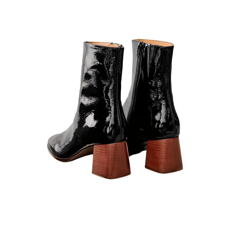 Sezane Ankle Boots 6cm Women's Black-2