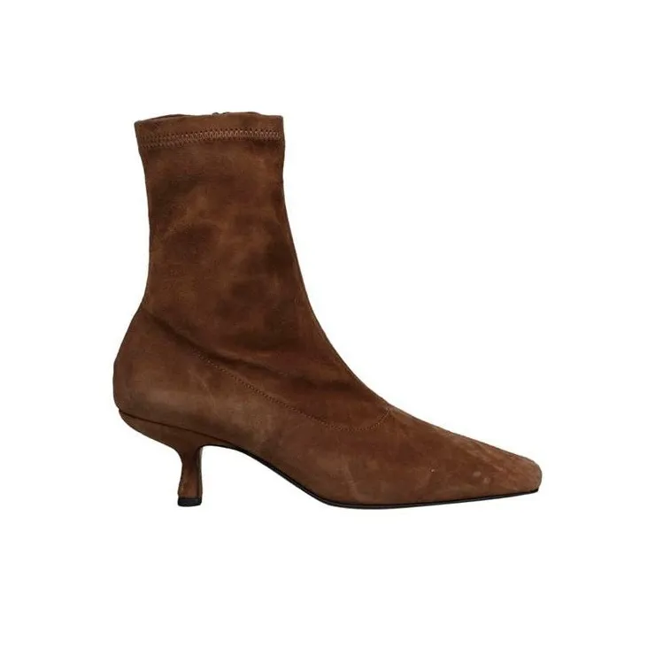By Far Audrey Ankle Boots 6cm Women's Brown-1