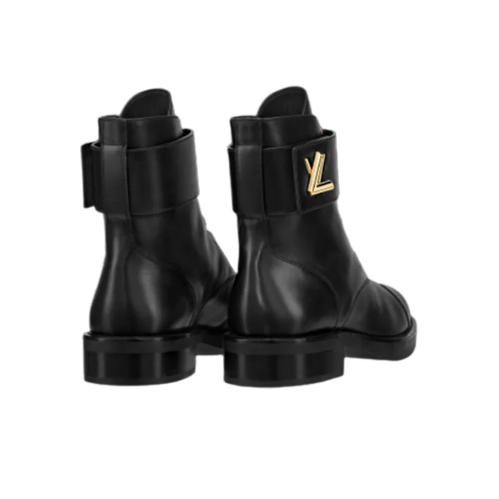 LOUIS VUITTON Ranger Wonderland Ankle Boots Women's Black-3