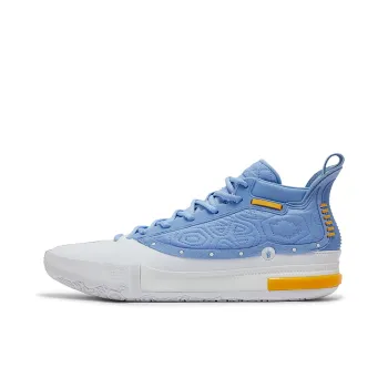 361° Cushioning Anti Slip And Wear Resistant High Top Basketball Shoes Men's Blue White