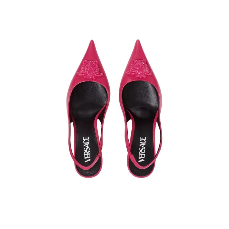 VERSACE La Medusa Slingback Pumps-3