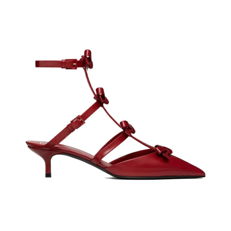 Valentino High Heels Women's Red-1