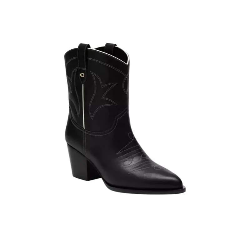 COACH Pamela Ankle Boots 5.5cm Women's Black-2