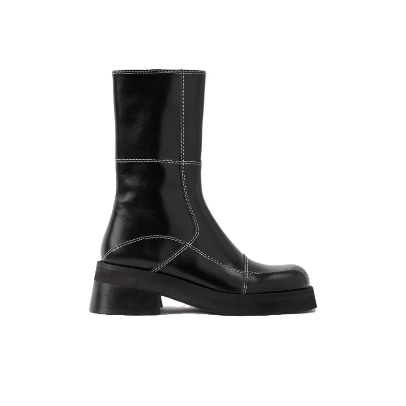 MIISTA Ankle Boots 6cm Women's Black-1