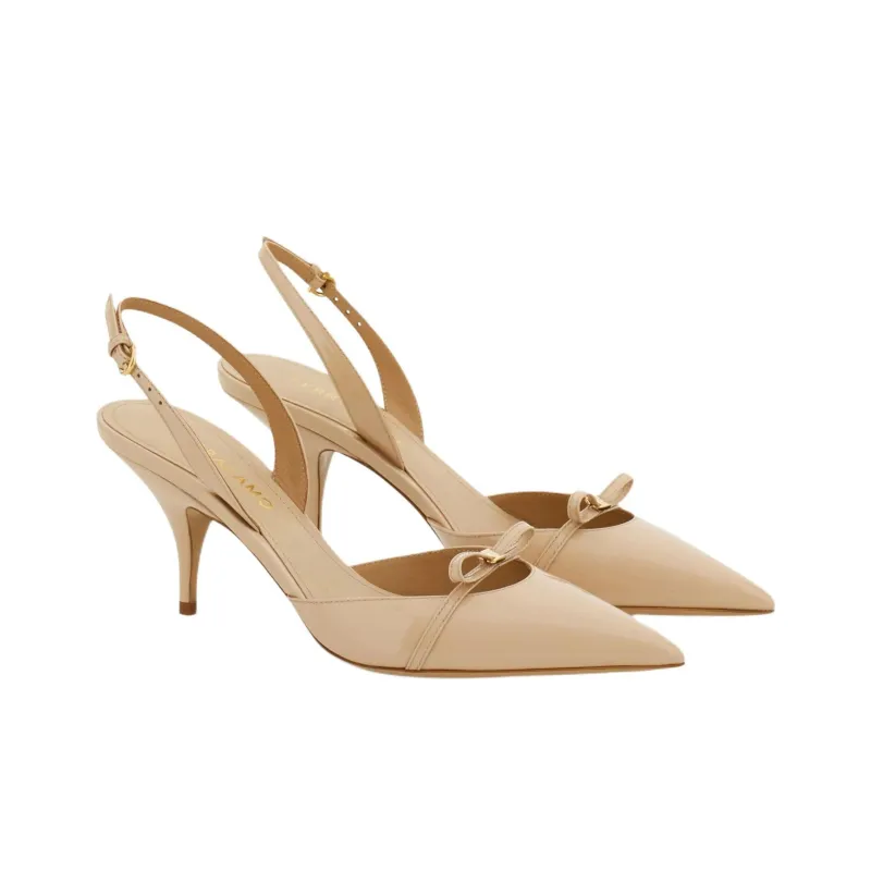Ferragamo 70mm Leather Pumps-2