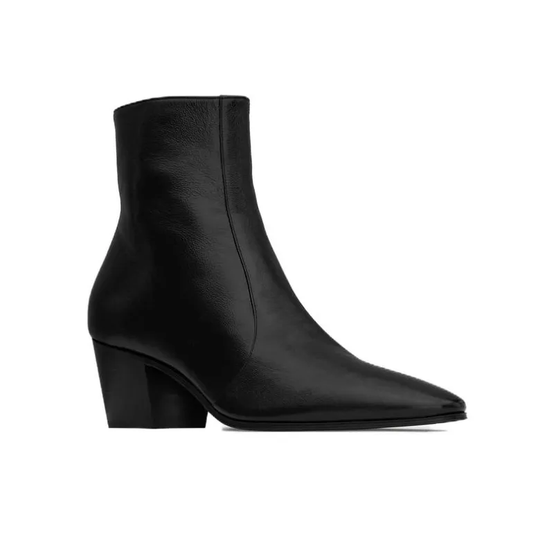 SAINT LAURENT Vassili 60mm Leather Boots-2