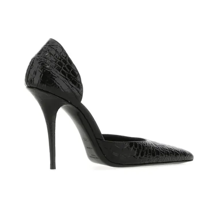 SAINT LAURENT Kayla 110 Slim Heel High Heels 11cm Women's Black-2