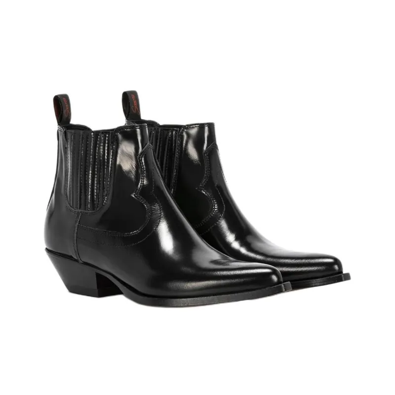 SONORA BOOTS HIDALGO Short Chelsea Boots 3.5cm Men's Black-2