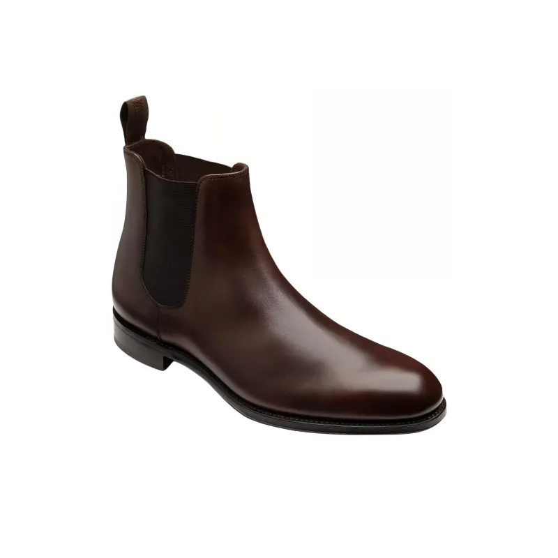 LOAKE Coppergate Short Chelsea Boots Men's Dark Brown-2