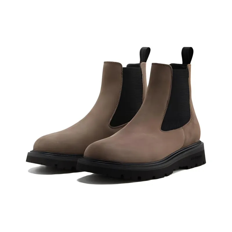 WOOLRICH Short Chelsea Boots Men's Brown-2
