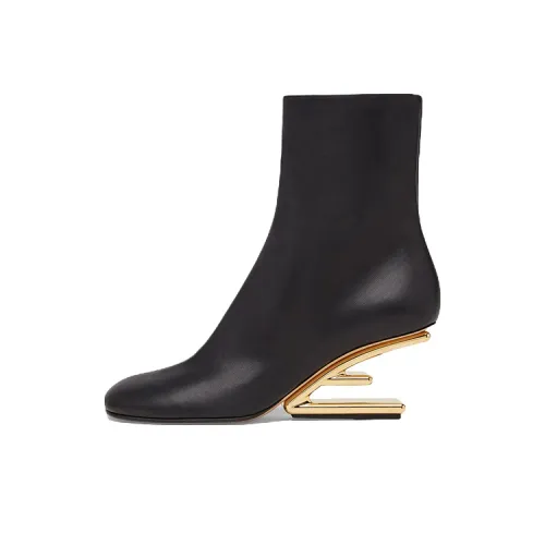 FENDI First Fashion Ankle Boots Women's Black